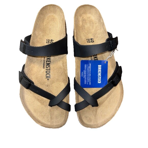Birkenstock Mayari Birko-Flor Toe Loop Leather Sandals Women's 9/9.5 Eur Sz 40 - Picture 1 of 12